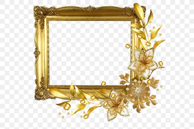 Picture Frames Gold Borders And Frames Flower, PNG, 600x547px, Picture Frames, Borders And Frames, Digital Photo Frame, Flower, Gold Download Free