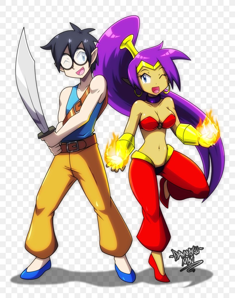 Shantae And The Pirate's Curse Commission Illustration Twitch.tv Clip Art, PNG, 770x1037px, Watercolor, Cartoon, Flower, Frame, Heart Download Free
