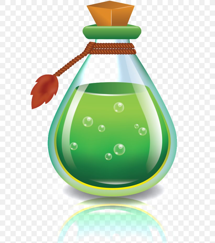Clip Art Potion Magic Vector Graphics, PNG, 592x926px, Potion, Art, Bottle, Drawing, Green Download Free