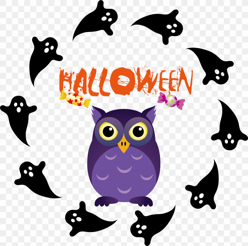 Happy Halloween, PNG, 3000x2971px, Happy Halloween, Beak, Biology, Birds, Meter Download Free
