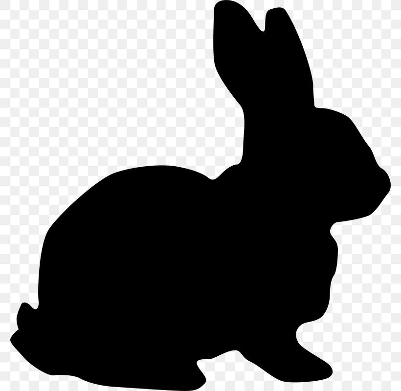 Hare Easter Bunny Rabbit Clip Art, PNG, 778x800px, Hare, Art, Artwork, Black, Black And White Download Free