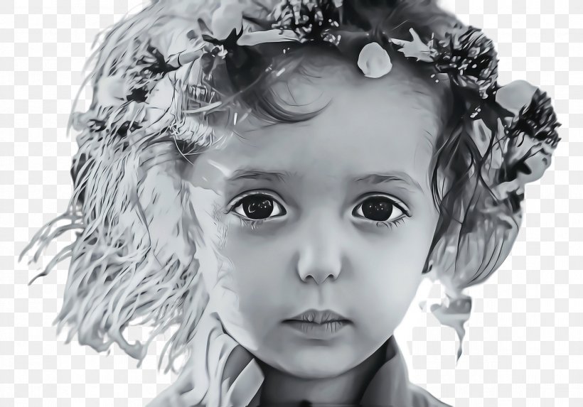 Little Girl, PNG, 2392x1672px, Girl, Art, Baby, Beauty, Blackandwhite Download Free