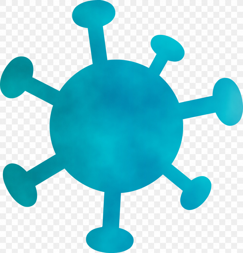 Turquoise Symbol Turquoise, PNG, 2879x3000px, Virus, Corona, Coronavirus, Paint, Symbol Download Free