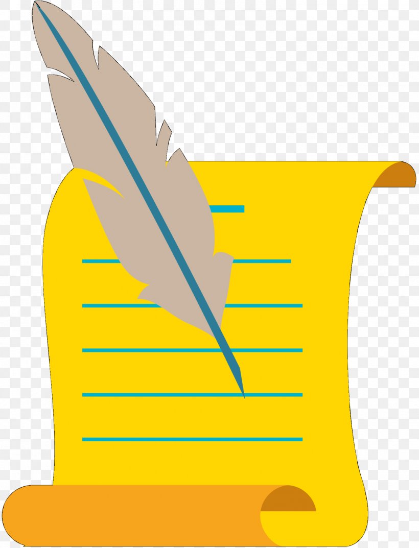 Clip Art Product Design Line, PNG, 1496x1959px, Yellow, Quill, Writing Implement Download Free