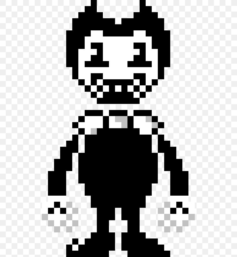 Bendy And The Ink Machine Pixel Art DeviantArt, PNG, 529x888px, Bendy And The Ink Machine, Art, Black, Black And White, Dance Download Free