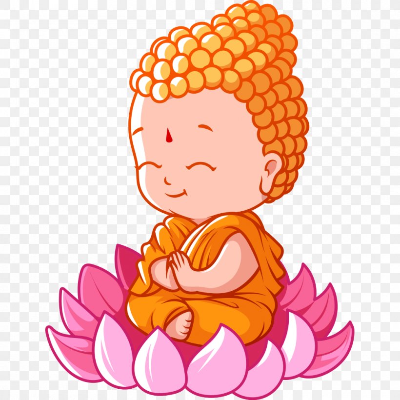 Buddhism Bhikkhu Cartoon Illustration, PNG, 1000x1000px, Buddhism, Art, Bhikkhu, Buddharupa, Buddhas Birthday Download Free