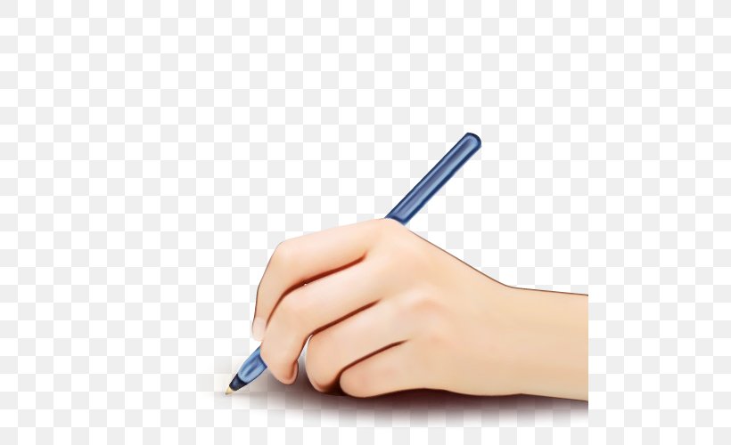 Hand Writing Instrument Accessory Finger Writing Pen, PNG, 500x500px, Watercolor, Ball Pen, Finger, Gesture, Hand Download Free