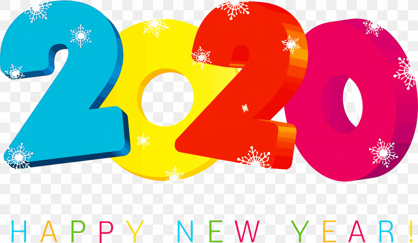 Happy New Year 2020 Happy 2020 2020, PNG, 3734x2172px, 2020, Happy New Year 2020, Happy 2020, Number, Symbol Download Free