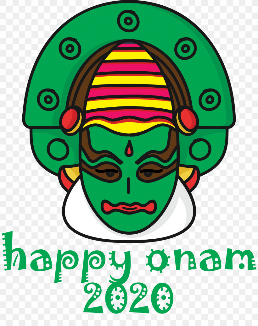 Onam Harvest Festival Happy Onam, PNG, 2369x3000px, Onam Harvest Festival, Area, Cartoon, Green, Happy Onam Download Free
