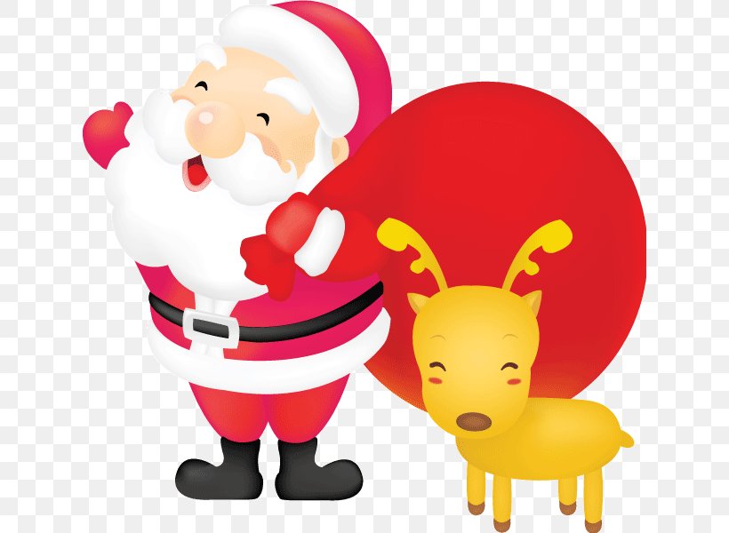 Santa Claus Christmas Reindeer, PNG, 635x600px, Santa Claus, Art, Christmas, Christmas And Holiday Season, Christmas Card Download Free