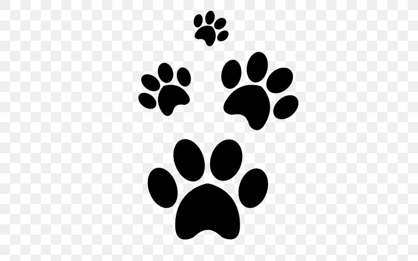 Cat Dog Paw, PNG, 512x512px, Cat, Black, Black And White, Depositphotos, Dog Download Free
