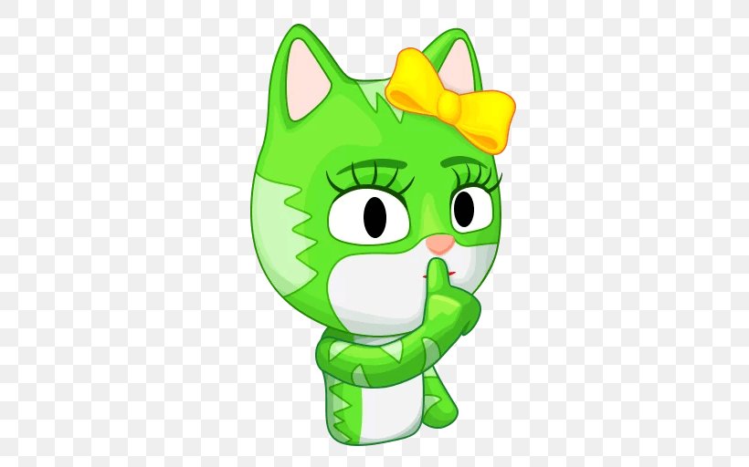 Clip Art Illustration Green Headgear Flowering Plant, PNG, 512x512px, Green, Cartoon, Cat, Cat Like Mammal, Character Download Free