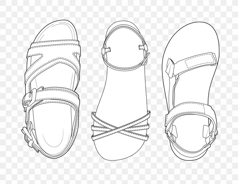 Shoe Footwear Sandal Coloring Book Clothing, PNG, 1600x1237px, Shoe ...