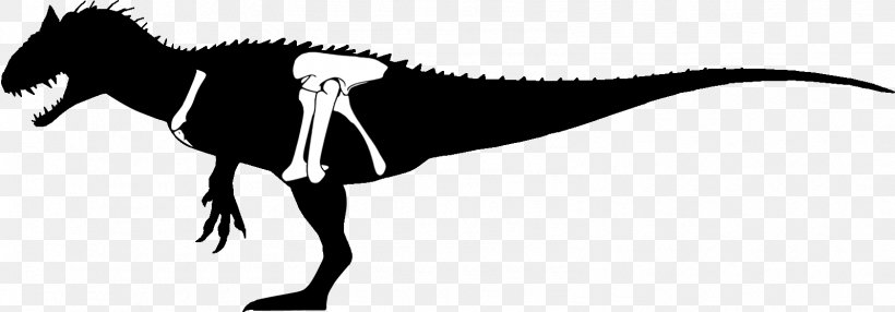 Tyrannosaurus Indominus Rex Silhouette Dinosaur, PNG, 1598x559px, Tyrannosaurus, Beak, Black, Black And White, Bone Download Free