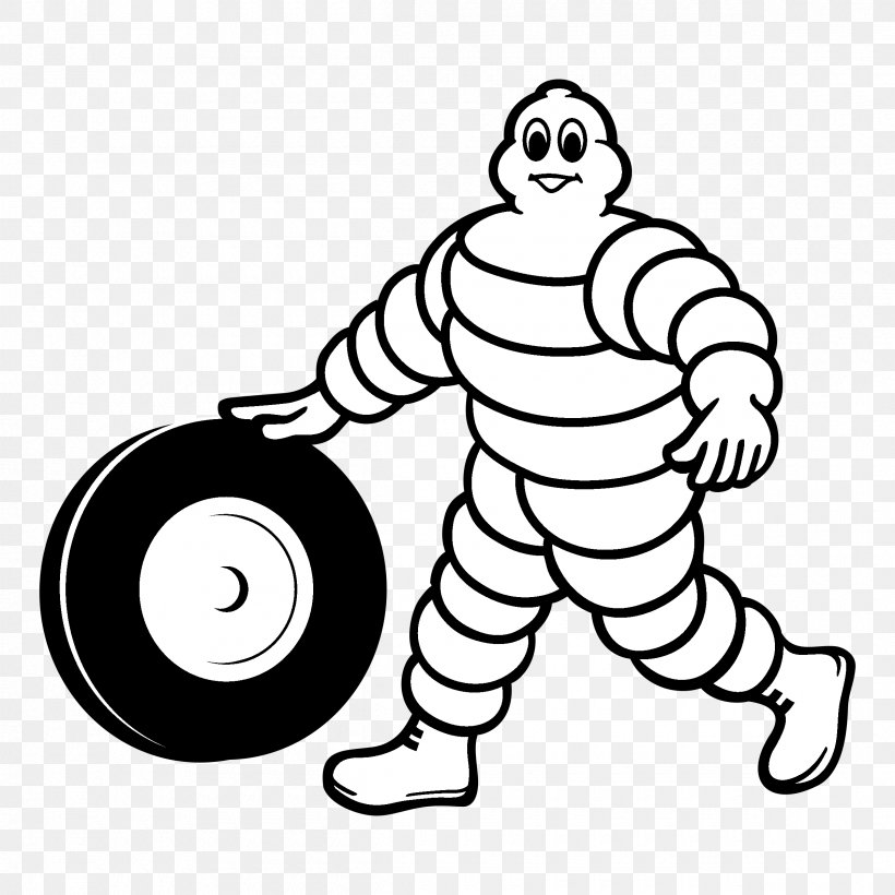 Vector Graphics Logo Michelin Man Brand, PNG, 2400x2400px, Logo, Art, Artwork, Black, Black And White Download Free