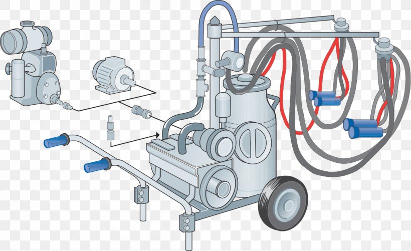 Cattle Automatic Milking Machine, PNG, 1200x734px, Cattle, Agricultural Machinery, Auto Part, Automatic Milking, Compressor Download Free