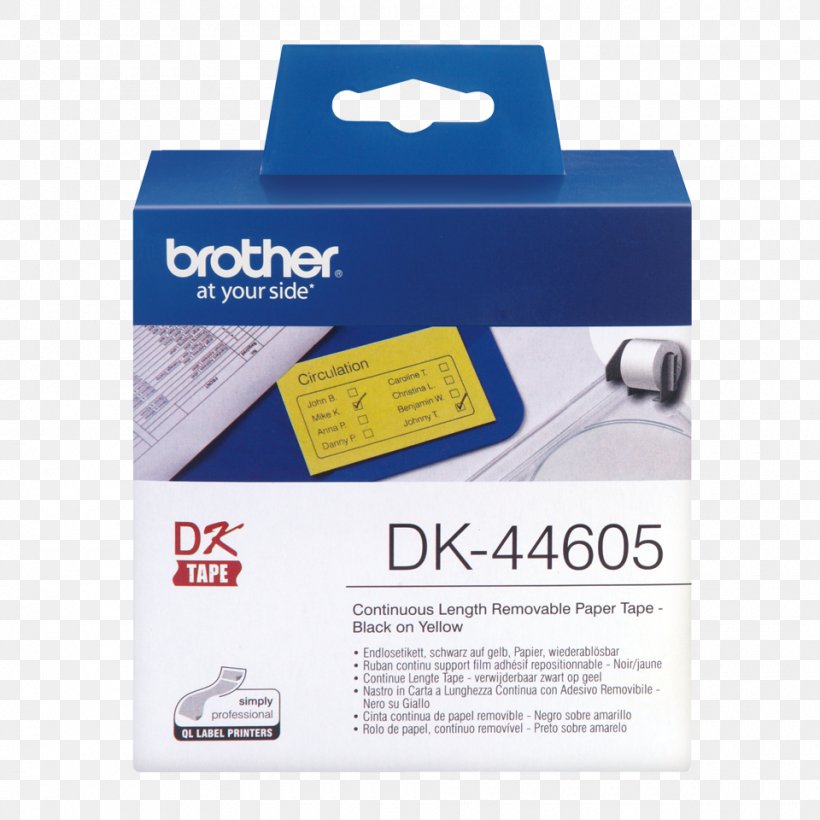Paper Adhesive Tape Label Printer Printing, PNG, 960x960px, Paper, Adhesive Label, Adhesive Tape, Brand, Brother Industries Download Free