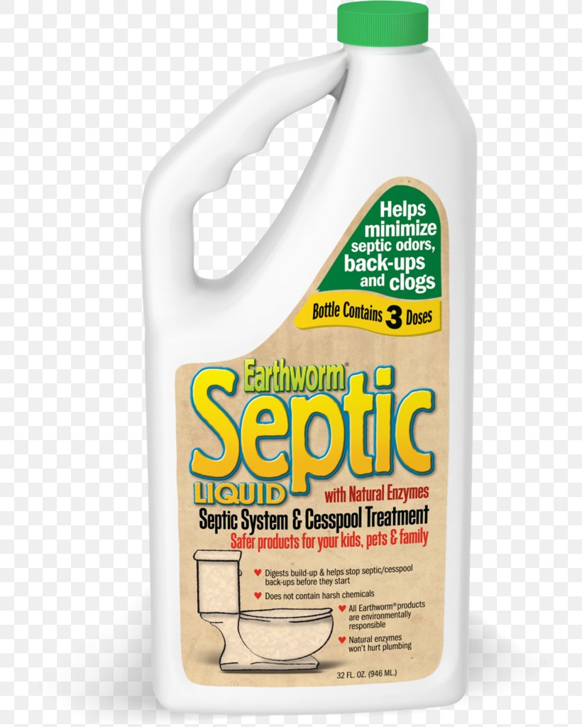 Earthworm Family Safe Septic System Treatment And Cesspool Cleaner Household Cleaning Supply Septic Tank Cesspit, PNG, 730x1024px, Household Cleaning Supply, Automotive Fluid, Cesspit, Earthworm, Ounce Download Free