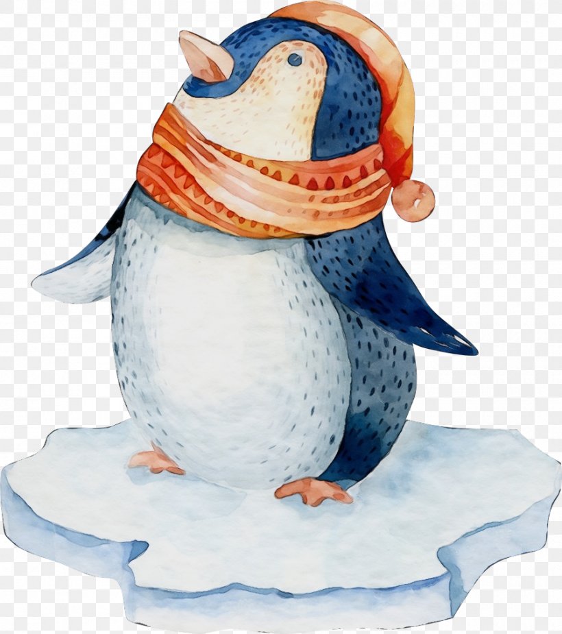 Penguin, PNG, 900x1016px, Watercolor, Animal Figure, Bird, Figurine, Flightless Bird Download Free