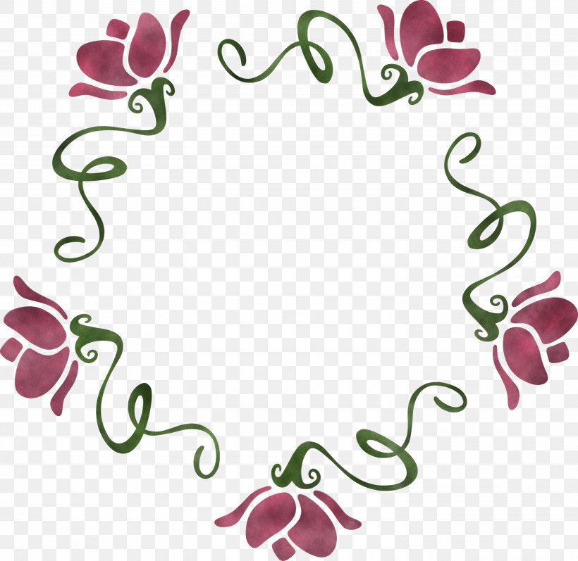 Floral Frame Flower Frame Monogram Frame, PNG, 3000x2916px, Floral Frame, Flower, Flower Frame, Magenta, Monogram Frame Download Free