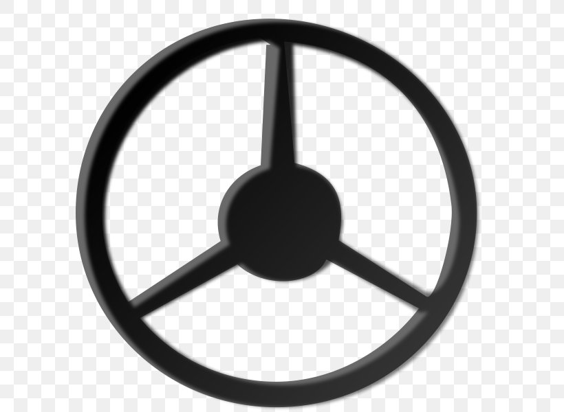 Car Steering Wheel Clip Art, PNG, 600x600px, Car, Black And White, Boat, Driving, Rim Download Free