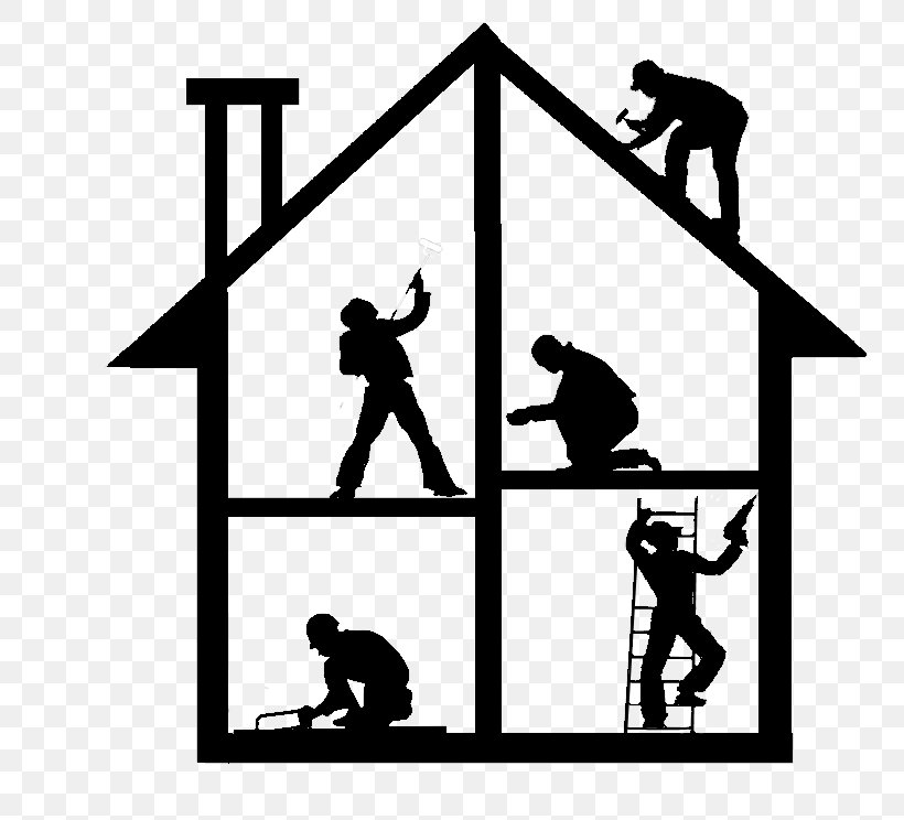 Home Repair Home Improvement House Real Estate Renovation, PNG, 810x744px, Home Repair, Architectural Engineering, Area, Artwork, Black And White Download Free
