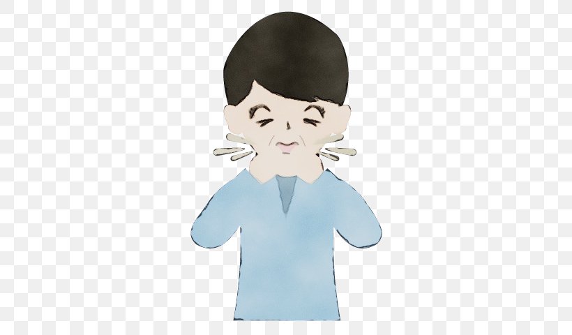 Cartoon Head Nose Animation Gesture, PNG, 640x480px, Watercolor, Animation, Black Hair, Cartoon, Finger Download Free