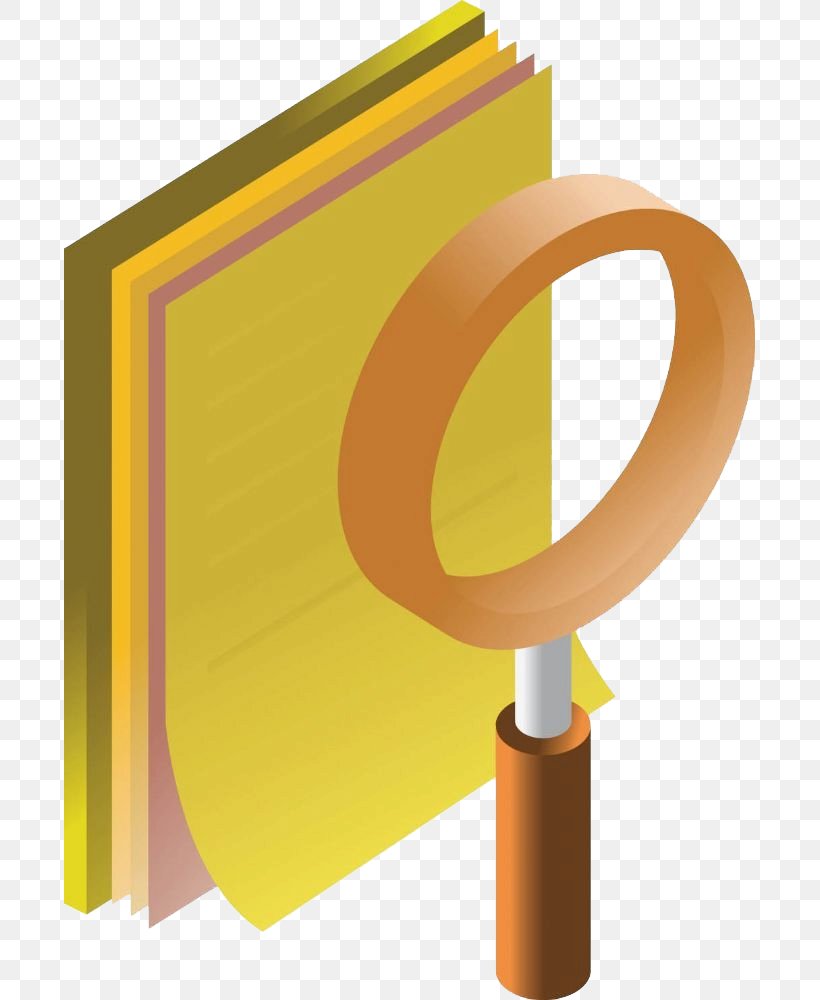Magnifying Glass, PNG, 691x1000px, Magnifying Glass, Glass, Material, Orange, Resource Download Free
