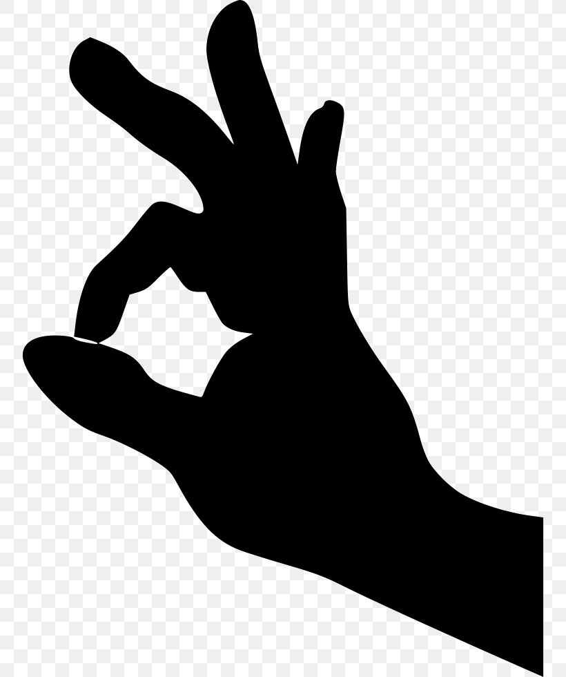 Finger Clip Art OK Gesture, PNG, 756x980px, Finger, Arm, Blackandwhite, Gesture, Glove Download Free