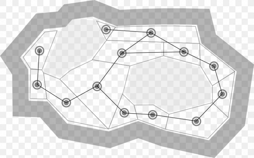 Navigation Mesh Pathfinding A* Search Algorithm Polygon Mesh Graph, PNG, 886x551px, 2d Computer Graphics, Navigation Mesh, Algorithm, Area, Artificial Intelligence Download Free