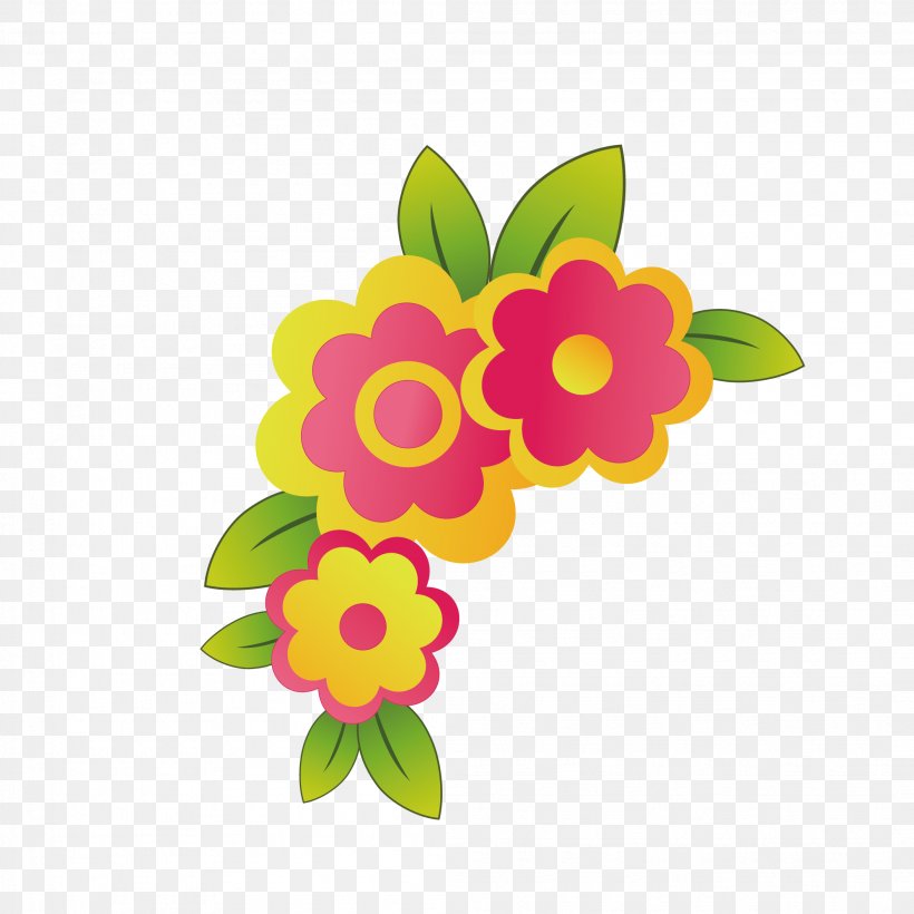 Floral Design Cut Flowers Color, PNG, 2107x2107px, Floral Design, Cartoon, Color, Cut Flowers, Flora Download Free
