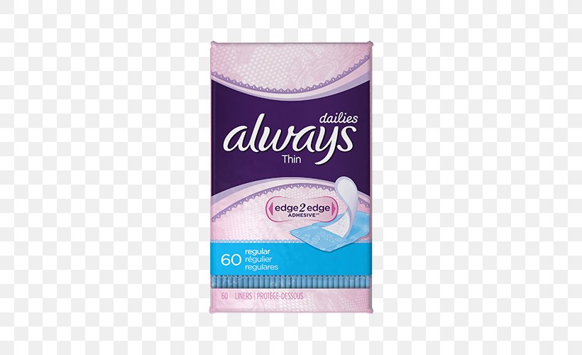 Always Pantyliner Tampax Tampon Carefree, PNG, 500x500px, Watercolor, Cartoon, Flower, Frame, Heart Download Free