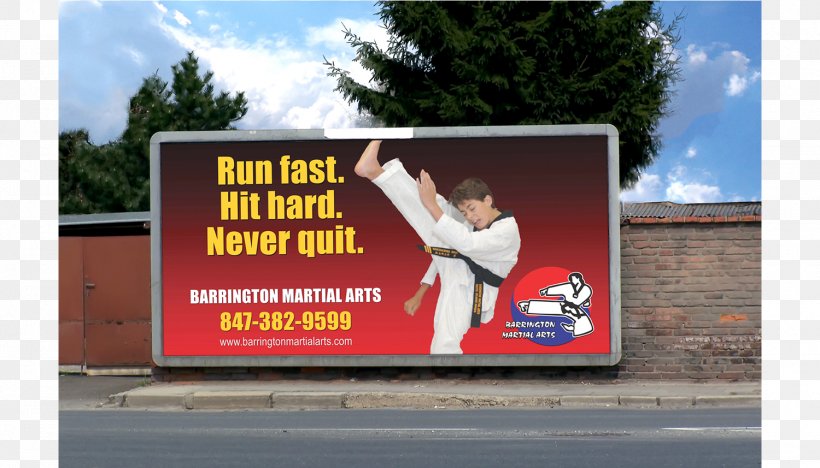 Billboard Karate Martial Arts Advertising Taekwondo, PNG, 1500x857px, Billboard, Advertising, Banner, Brand, Display Advertising Download Free