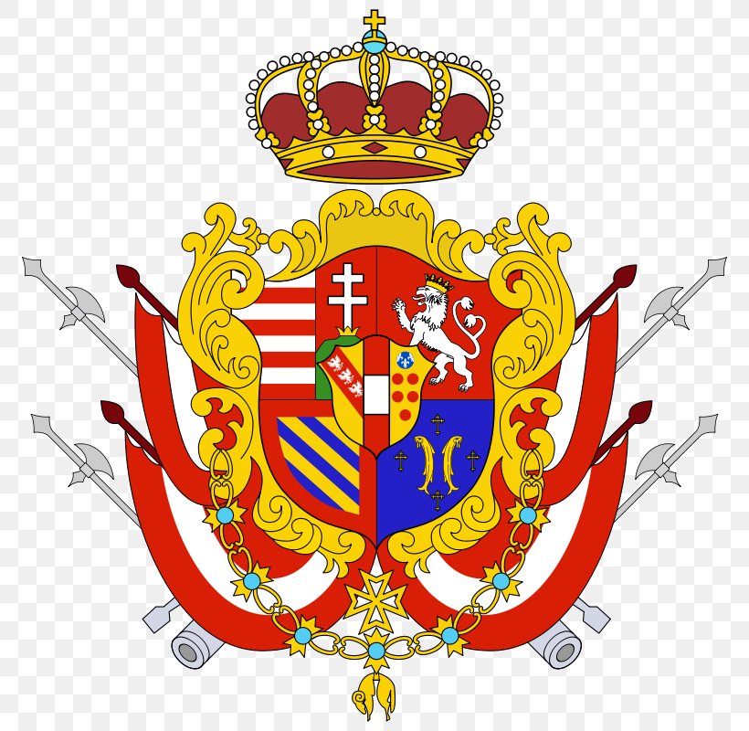 Grand Duchy Of Tuscany House Of Medici Napoleonic Wars, PNG, 800x800px, Grand Duchy Of Tuscany, Archduke, Coat Of Arms, Coat Of Arms Of Luxembourg, Crest Download Free
