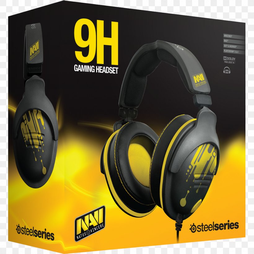 SteelSeries 9H SteelSeries 9 H Headset-Fnatic Team Edition 61104 Headphones Natus Vincere, PNG, 1000x1000px, Steelseries 9h, Audio, Audio Equipment, Electronic Device, Fnatic Download Free