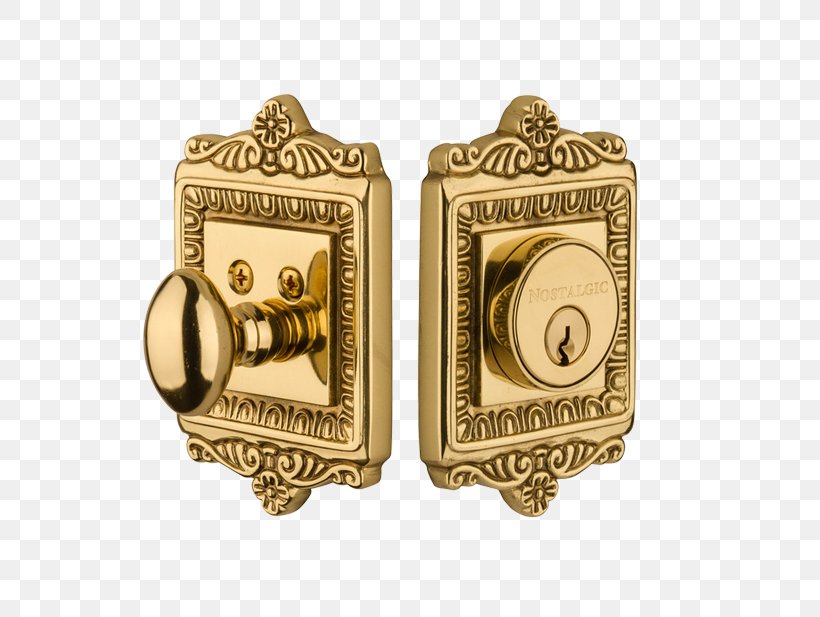 Dead Bolt Egg-and-dart Door Handle Brass Lock, PNG, 600x617px, Dead Bolt, Brass, Door, Door Handle, Door Security Download Free