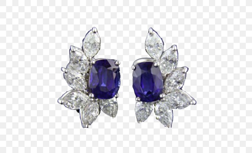 Earring Amethyst Sapphire Diamond Jewellery, PNG, 500x500px, Earring, Amethyst, Body Jewelry, Body Piercing Jewellery, Brooch Download Free