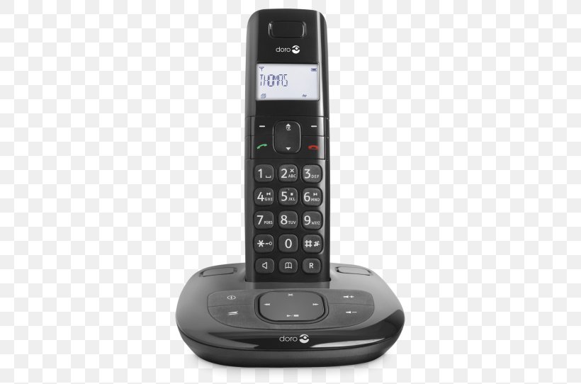 Feature Phone Mobile Phones Cordless Telephone Digital Enhanced Cordless Telecommunications Doro, PNG, 542x542px, Feature Phone, Answering Machine, Answering Machines, Business Telephone System, Caller Id Download Free