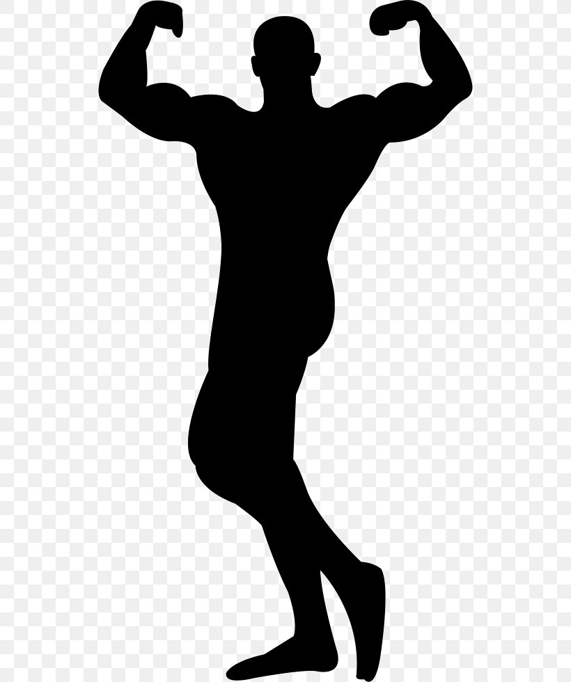 Female Bodybuilding Silhouette Clip Art, PNG, 538x980px, Bodybuilding, Arm, Biceps, Black, Black And White Download Free