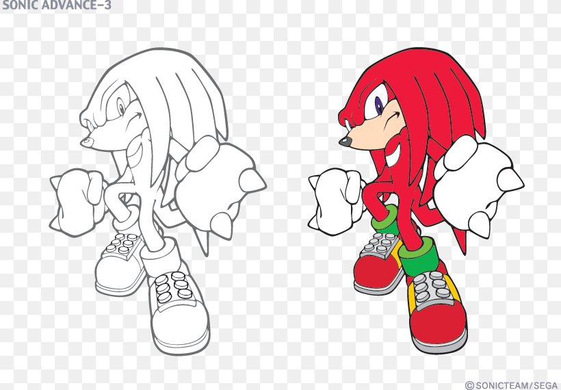 Sonic & Knuckles Knuckles The Echidna Sonic The Hedgehog Sonic Chaos Rouge The Bat, PNG, 811x570px, Watercolor, Cartoon, Flower, Frame, Heart Download Free