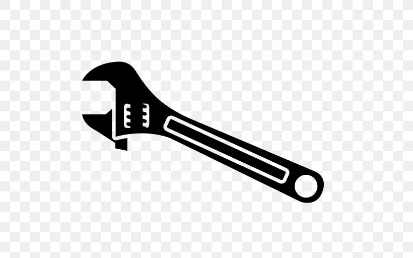 Tool Spanners Pipe Wrench Socket Wrench, PNG, 512x512px, Tool, Adjustable Spanner, Black And White, Bolt, Hardware Download Free