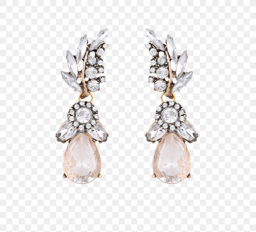 Earring Imitation Gemstones & Rhinestones Jewellery Bijou Necklace, PNG, 558x744px, Earring, Bijou, Body Jewelry, Chain, Charms Pendants Download Free