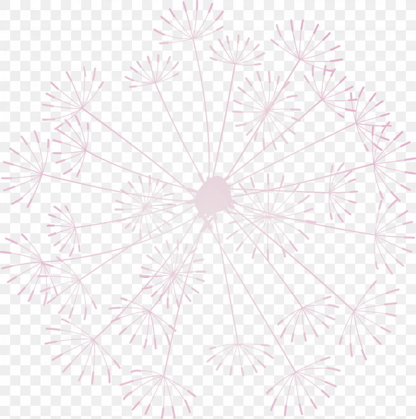 Flower Petal Line Tree Pattern, PNG, 2976x3000px, Dandelion, Flower, Geometry, Line, Mathematics Download Free