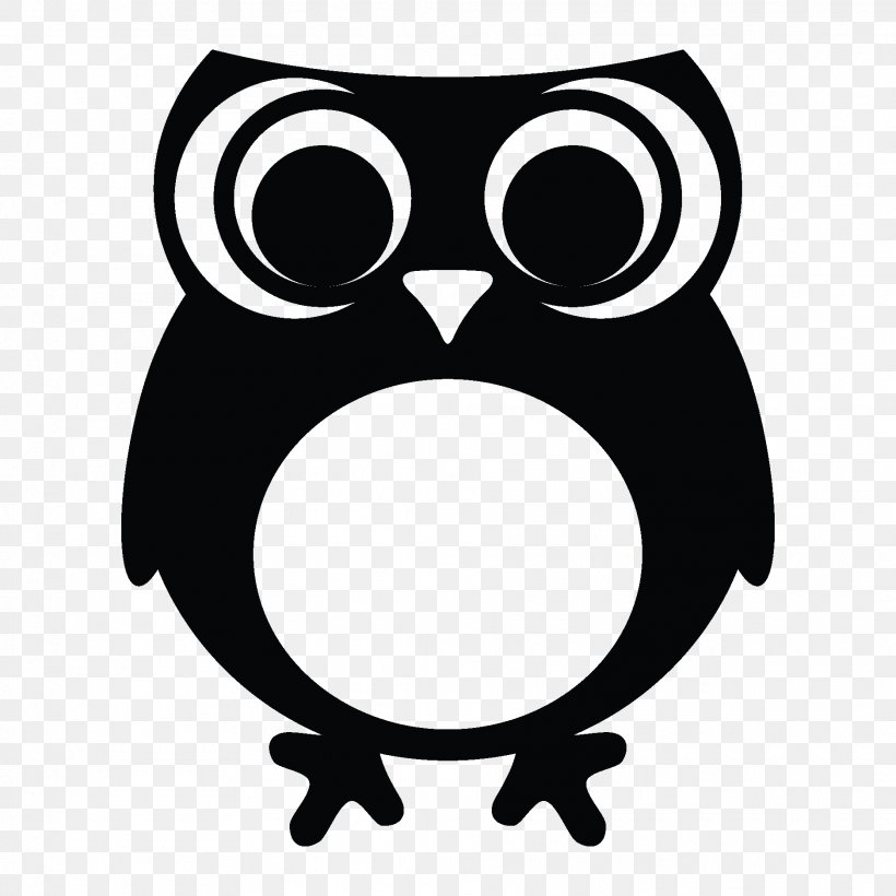 Owl With Big Eyes For Kids Room Decals Wall Stickers Mural Vinyl M0256 Clip Art Wall Decal Beak, PNG, 1875x1875px, Owl, Beak, Bird, Bird Of Prey, Black Download Free