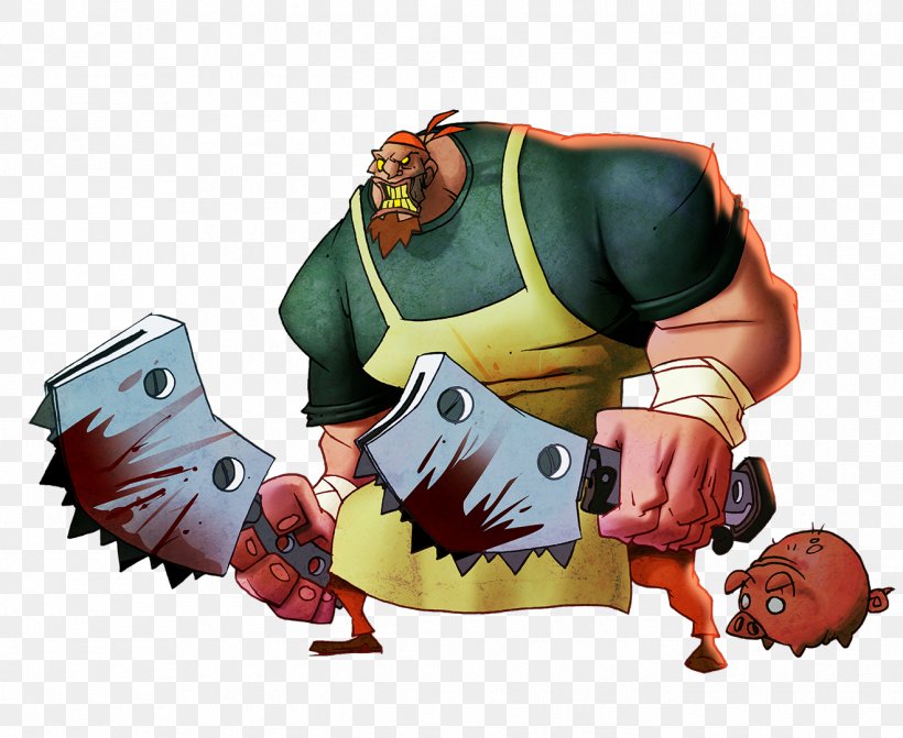 Pork Chop Meat Chop Pig Cartoon, PNG, 1319x1080px, Pork Chop, Cartoon, Chainsaw, Character, Chef Download Free