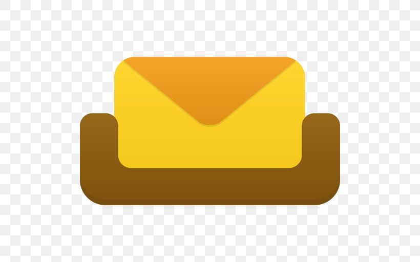 Rectangle Yellow, PNG, 512x512px, Email Box, Email, Icon Design, Post Box, Rectangle Download Free