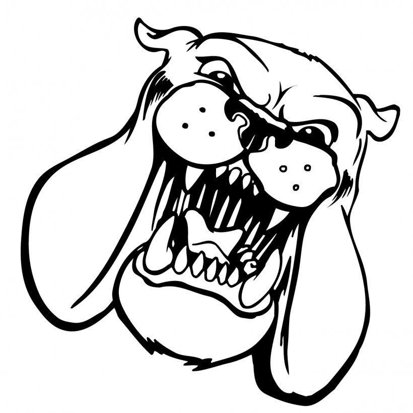 Adorable Cartoon American Bulldog Drawing