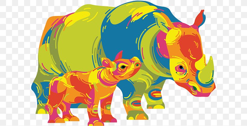 Animal Cartoon, PNG, 615x421px, Rhinoceros, Animal Figure, Art Museum, Canvas, Character Download Free