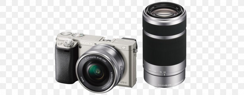 Sony α6000 Sony α7 II Mirrorless Interchangeable-lens Camera Camera Lens Zoom Lens, PNG, 2028x792px, Camera Lens, Apsc, Camera, Camera Accessory, Cameras Optics Download Free