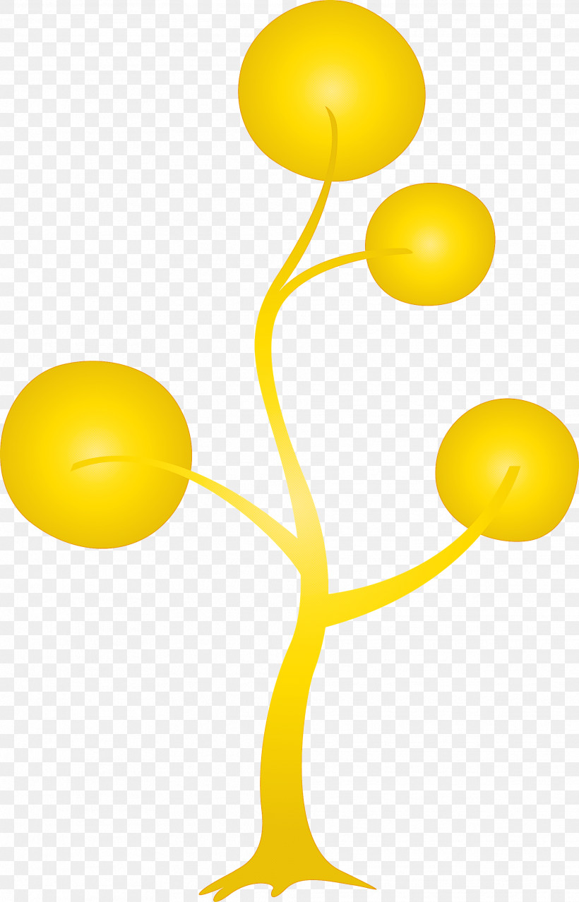 Yellow Smile Balloon, PNG, 1924x3000px, Abstract Tree, Balloon, Cartoon Tree, Smile, Tree Clipart Download Free